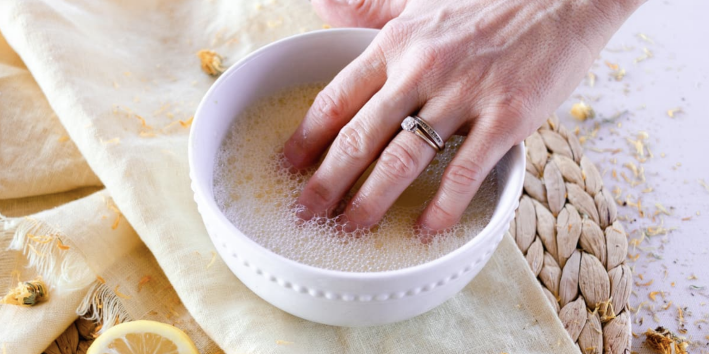 homemade nail soaks and masks